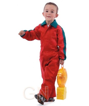 Buzo tergal  rojo para niños