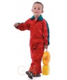 Buzo tergal  rojo para niños