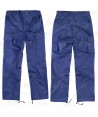 Pantalones multibolsillos triple costura y refuerzos en rodillas y culera color azulina