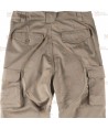 Pantalones multibolsillos triple costura y refuerzos en rodillas y culera color beige