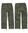 Pantalones multibolsillos triple costura y refuerzos en rodillas y culera color verde militar