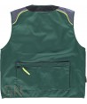 Chaleco combinado multibolsillos tipo reportero color verde/gris oscuro