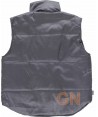 Chaleco acolchado multibolsillos de algodón gris