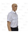 Camisa uniforme de uniforme manga corta color blanco