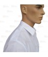 Camisa uniforme de uniforme manga corta color blanco