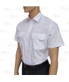 Camisa uniforme de uniforme manga corta color blanco