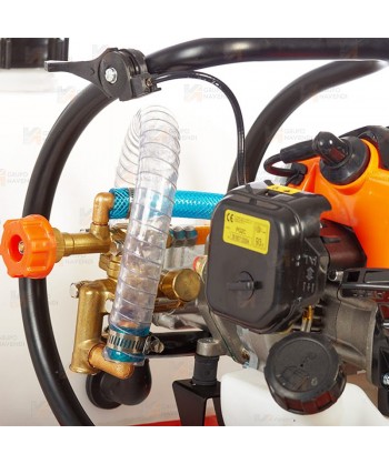 Carretilla pulverizadora profesional con motor de gasolina con depósito de 100 litros