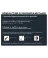 Generador eléctrico con motor a gasolina de 4 tiempos y 8.500W de potencia