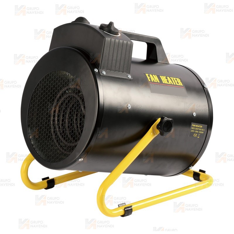 Calefactor eléctrico trifásico de 2,5-5 kW y 410 m³/h