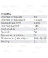 Calefactor a gasoil de 50 kW capaz de aportar 1100 m³/h 230V. Combustión directa