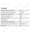 Calefactor a gasoil de 20 kW capaz de aportar 550 m³/h 230V. Combustión indirecta