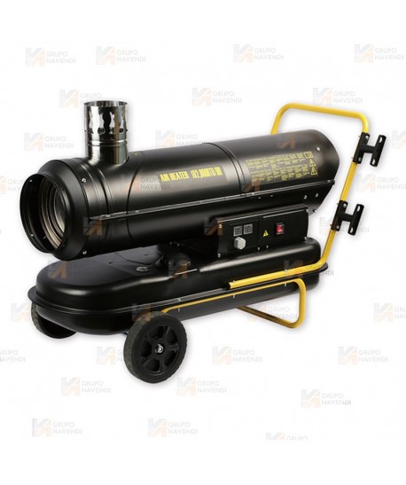 Calefactor a gasoil de 30 kW capaz de aportar 780 m³/h 230V. Combustión indirecta