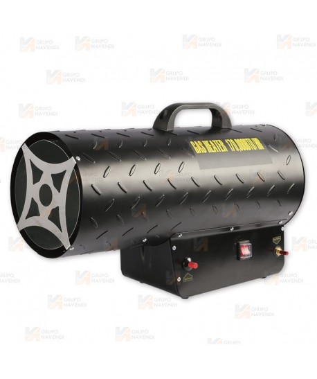 Calefactor a gas de 50 kW capaz de aportar 1000 m³/h  y 43.000 Kcal/h