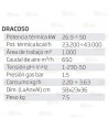 Calefactor a gas de 50 kW capaz de aportar 1000 m³/h  y 43.000 Kcal/h