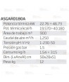 Calefactor a gas de 46,8 kW capaz de aportar 900 m³/h  y 40.180 Kcal/h