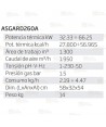 Calefactor a gas de 66.3 kW capaz de aportar 130 m³/h  y 65.965 Kcal/h