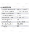 Calefactor a gas de 84,8 kW capaz de aportar 1650 m³/h  y 72.923 Kcal/h