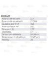 Calefactor a gasoil de 21,5 kW-17300 Kcal/h y capaz de aportar 350 m³/h . Combustión directa