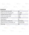 Calefactor a gasoil de 69kW-55.865 Kcal/h y capaz de aportar 2500 m³/h .