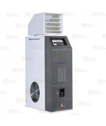 Calefactor a gasoil estacionario de 70,8 kW-60.869 Kcal/h y 6.000 m³/h. Combustión directa