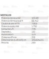 Calefactor a gasoil estacionario de 100.5 kW-86.412 Kcal/h y 7.800 m³/h. Combustión directa