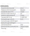 Calefactor a gasoil estacionario de 115.1 kW-99.000 Kcal/h y 7.600 m³/h. Combustión indirecta
