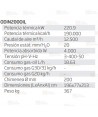 Calefactor a gasoil estacionario de 220,9 kW-190.000 Kcal/h y 12.500 m³/h. Combustión indirecta