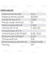 Calefactor a gas estacionario de 115.1 kW-99.000 Kcal/h y 7.600 m³/h.