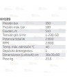 Hidrolimpiadora eléctrica de agua fría a 160 Bar y 2,8 kW capaz de proporcionar 510 l/h