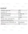 Hidrolimpiadora trifásica de agua fría a 1206 bar. 840l/h, 5,5kW