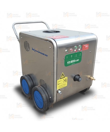 Hidrolimpiadora industrial trifásica de agua caliente a 140 BAR y 222 l/h