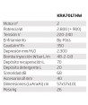 Aspirador especial tapicerías con 2.800W y 350 m³/Hora
