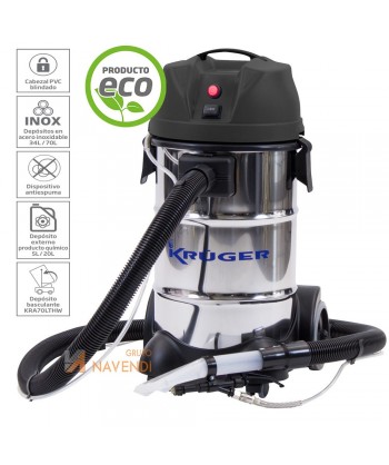 Aspirador especial tapicerías con 1400W 220 m³/Hora