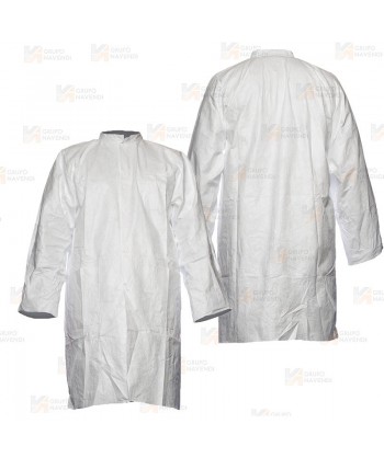 Bata TYVEK 500 cuello mao, corchetes y bolsillos (Tipo PB6)