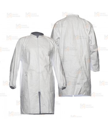 Bata TYVEK 500 cuello mao, cremallera con bolsillos (Tipo PB6)