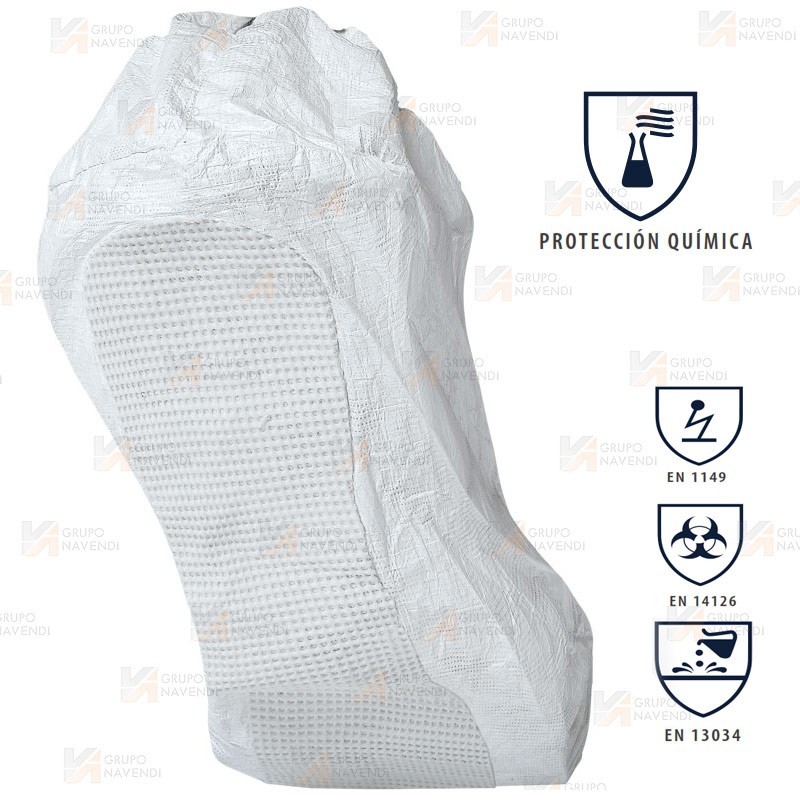 Cubrezapatos Tyvek® 500 protección química y biológica (Tipo 6PB) y suela antideslizante