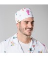 Gorro o bandana con gomas de cirujano con motivos infantiles