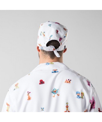 Gorro o bandana con gomas de cirujano con motivos infantiles