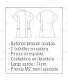Chaqueta sanitaria abierta de microfibra -Mujer-