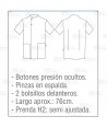Chaqueta sanitaria abierta de microfibra -Hombre-