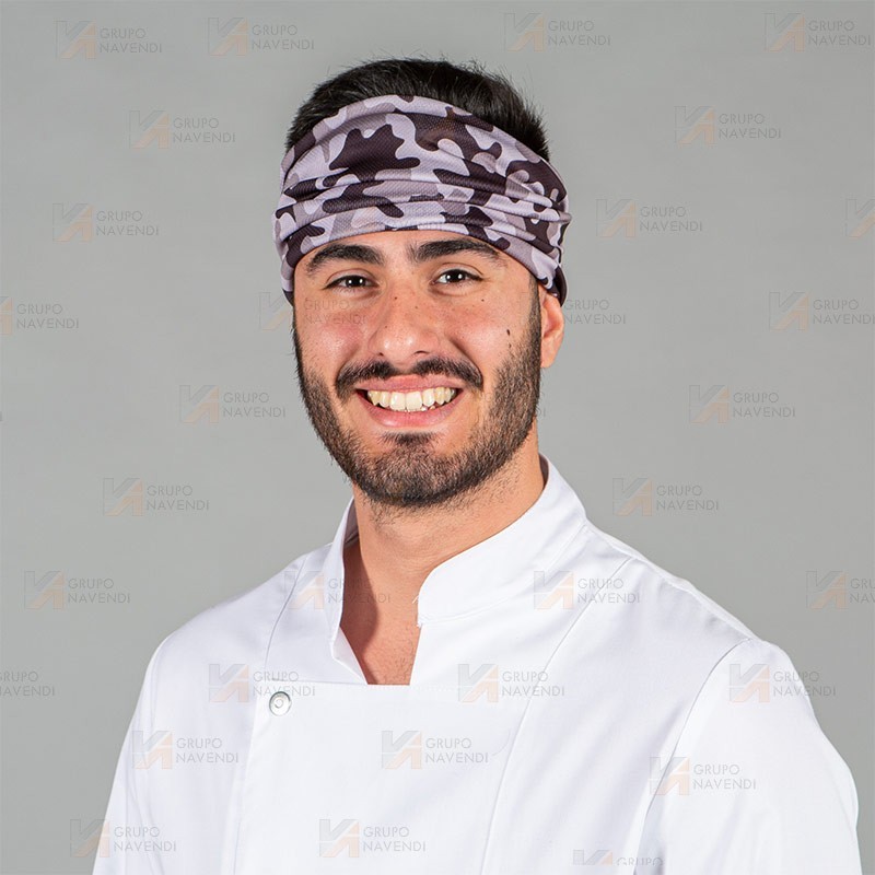 Braga de cuello estampada para cocina