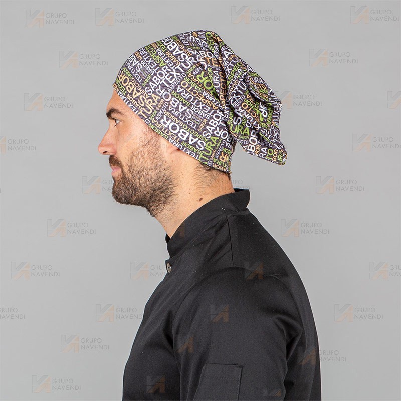 Braga de cuello estampada para cocina