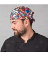 Gorro pirata de cocina en microfibra estampada