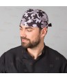 Gorro pirata de cocina en microfibra estampada camuflaje