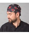 Gorro pirata de cocina en microfibra estampada
