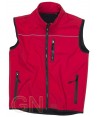 Chaleco softshell color rojo