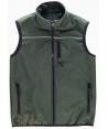 Chaleco softshell color verde caza