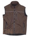 Chaleco softshell color marrón
