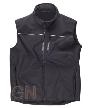 Chaleco softshell color negro