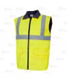 Parka bicolor de alta visibilidad desmontable 4 en 1
